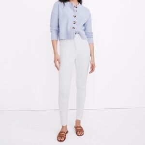 Sold out online and in store! 11" High-Rise Skinny Jeans in Pure White